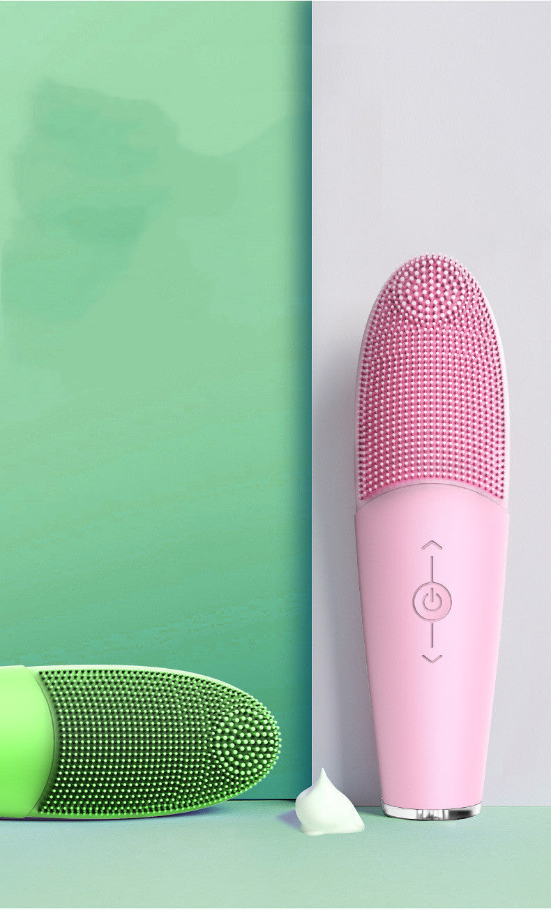 Ultrasonic Face Cleansing Brush – Waterproof Silicone Skin Care Tool