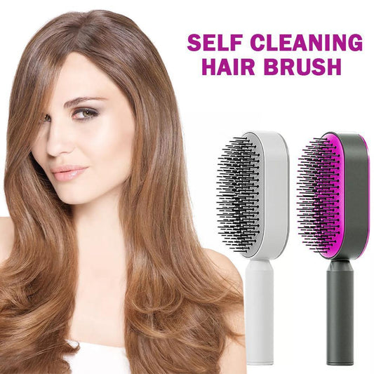 3D Hair Growth Comb – Self-Cleaning Scalp Massage Brush for Women | Stimulates Blood Circulation & Reduces Hair Loss