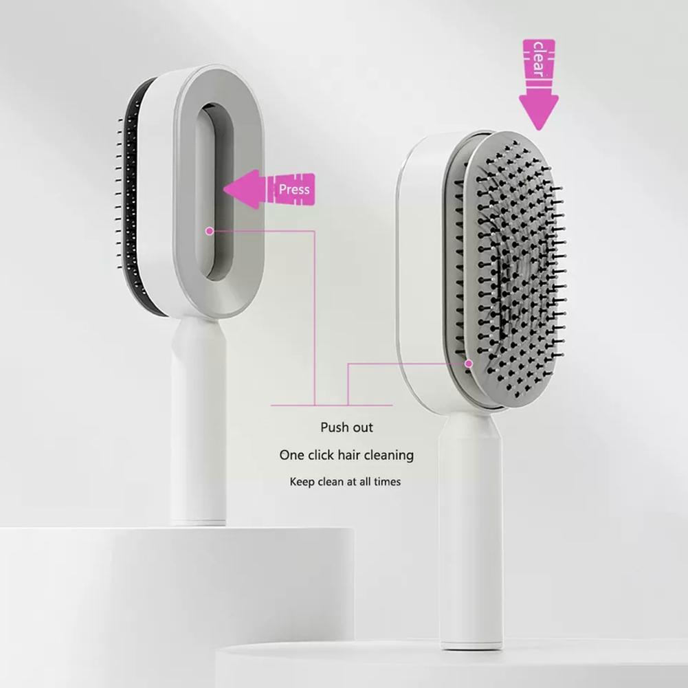 3D Hair Growth Comb – Self-Cleaning Scalp Massage Brush for Women | Stimulates Blood Circulation & Reduces Hair Loss