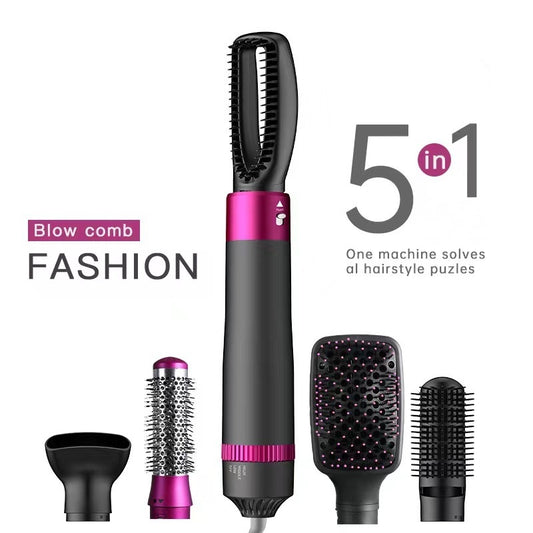 5-in-1 Hair Dryer Brush – Styler, Straightener & Curler | Professional Blowout Tool