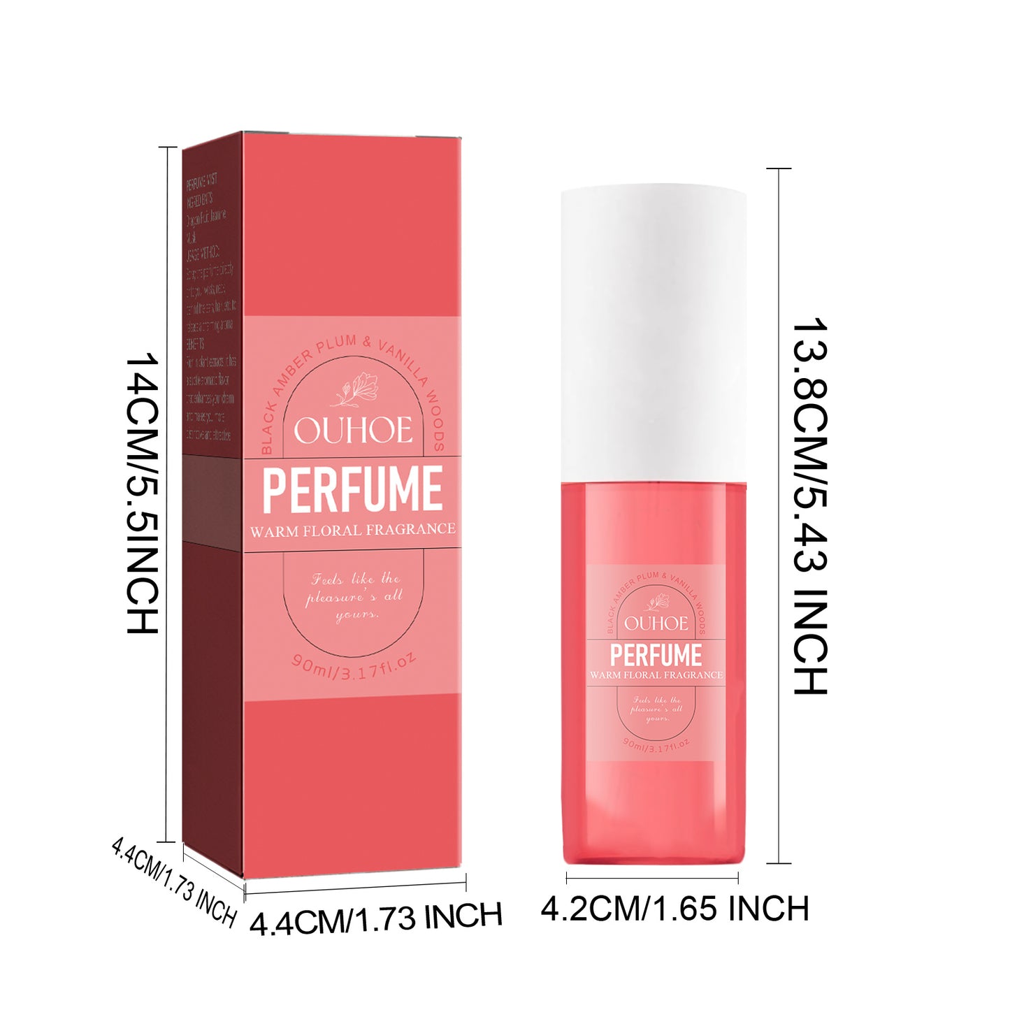 Brazilian Fruity Perfume Mist for Women – 3.17oz Moisturizing Body Fragrance
