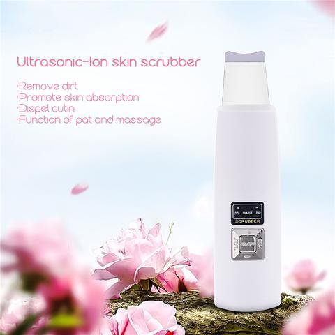 Ultrasonic Facial Cleanser – Blackhead & Acne Removal, Vibration Massager, Ultrasound Peeling Machine