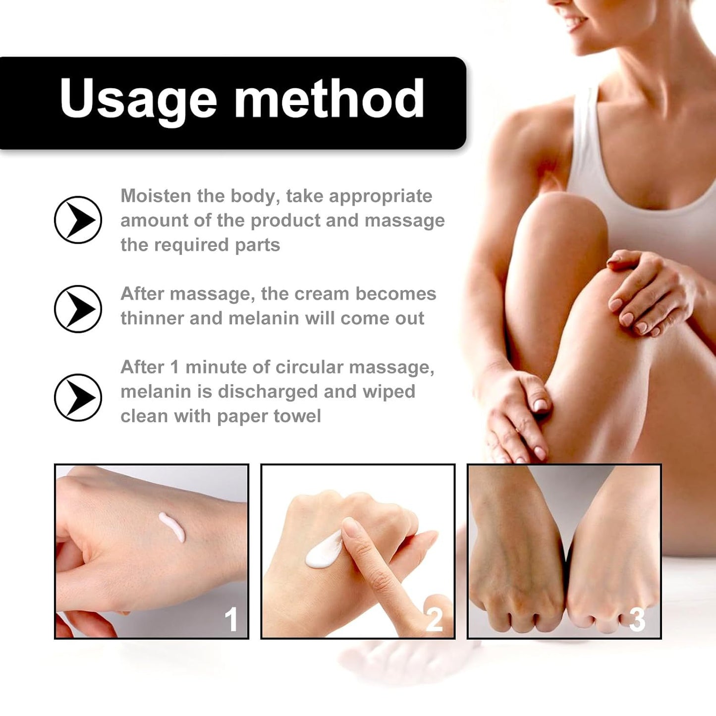 Snow Bleach Cream – Intimate & Underarm Lightening, Dark Spot Remover for Knees, Elbows & Neck