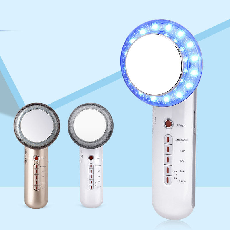 6-in-1 Beauty Device – EMS, Ultrasonic & LED Light Therapy for Skin Care