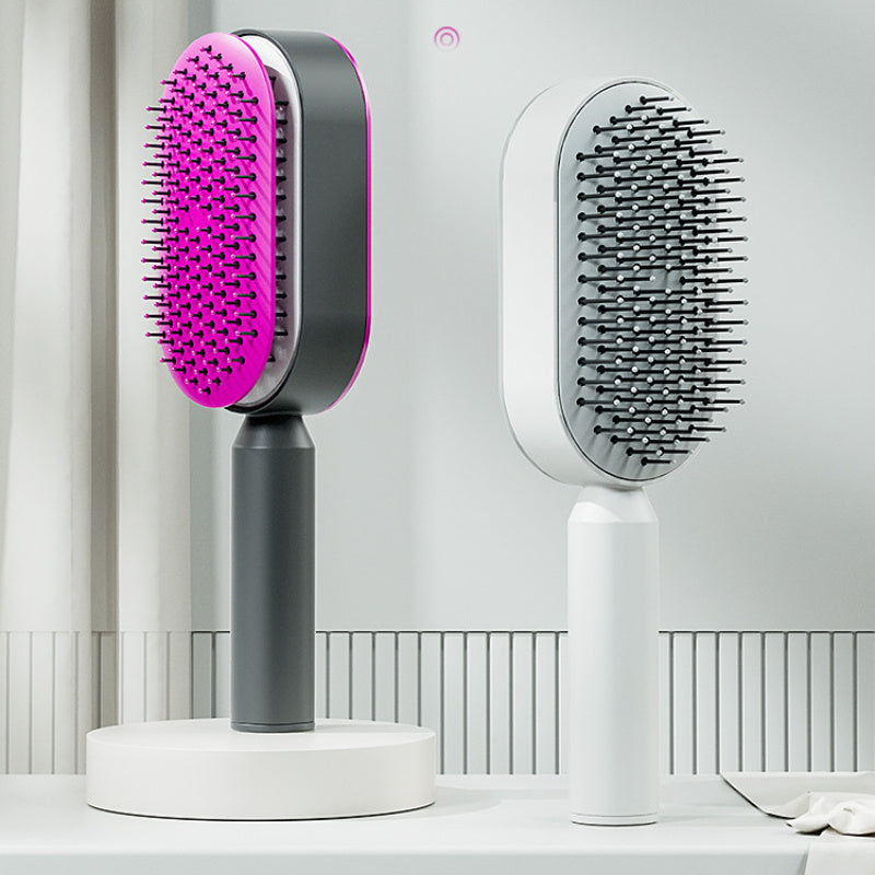 3D Hair Growth Comb – Self-Cleaning Scalp Massage Brush for Women | Stimulates Blood Circulation & Reduces Hair Loss