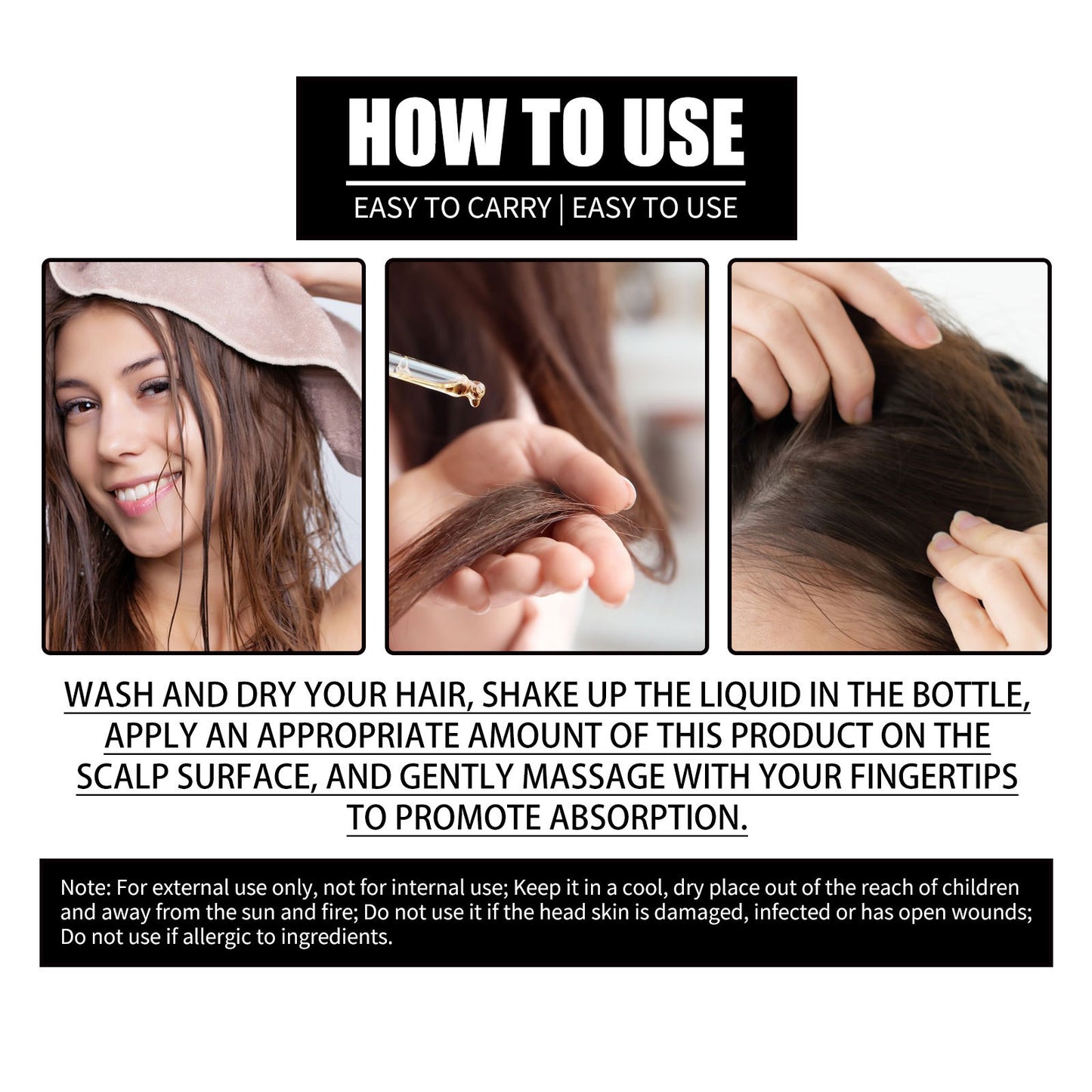 Liquid Biotin & Collagen Hair Growth Drops – Supports Healthy Hair, Skin & Nails for Men & Women