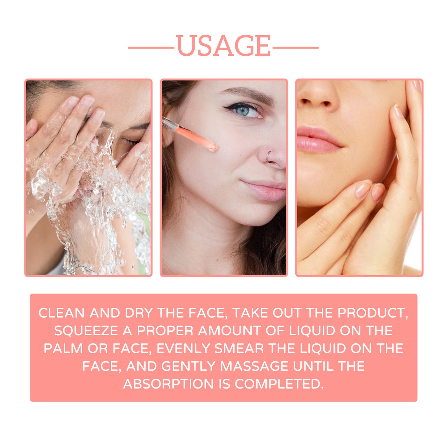 5-in-1 Vitamin C Facial Serum – Anti-Aging, Wrinkle Reduction with Hyaluronic Acid, Niacinamide & Vitamin E