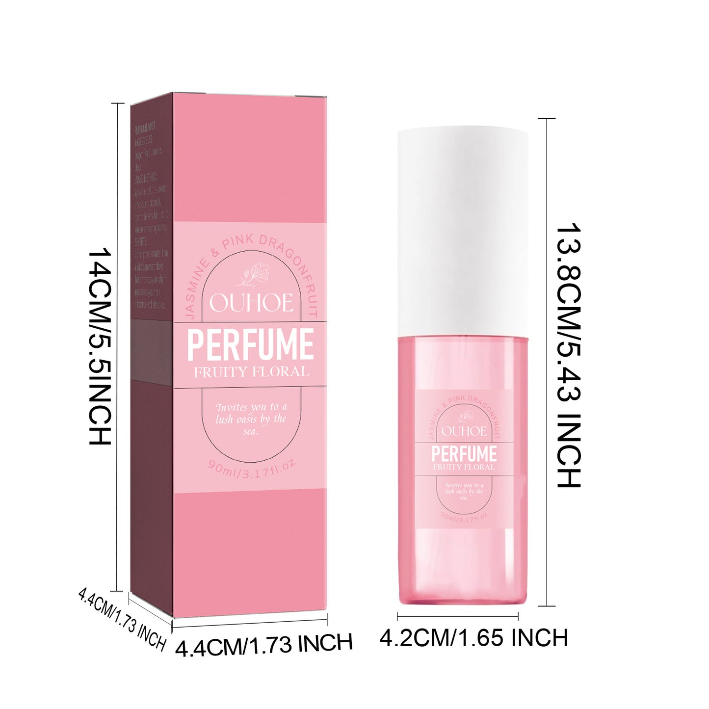 Brazilian Fruity Perfume Mist for Women – 3.17oz Moisturizing Body Fragrance