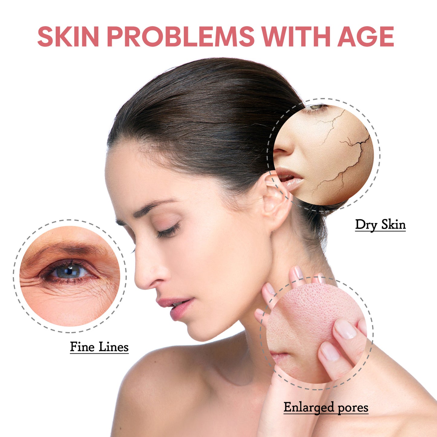 5-in-1 Vitamin C Facial Serum – Anti-Aging, Wrinkle Reduction with Hyaluronic Acid, Niacinamide & Vitamin E