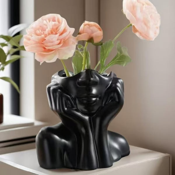 Creative hand-shaped makeup brush holder flower stand