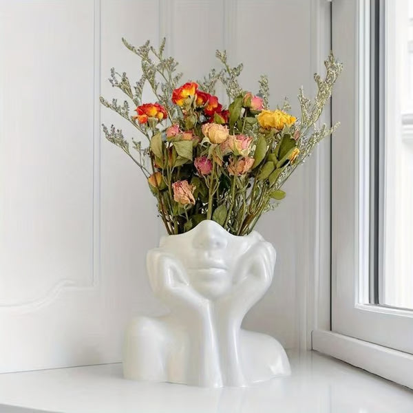 Creative hand-shaped makeup brush holder flower stand