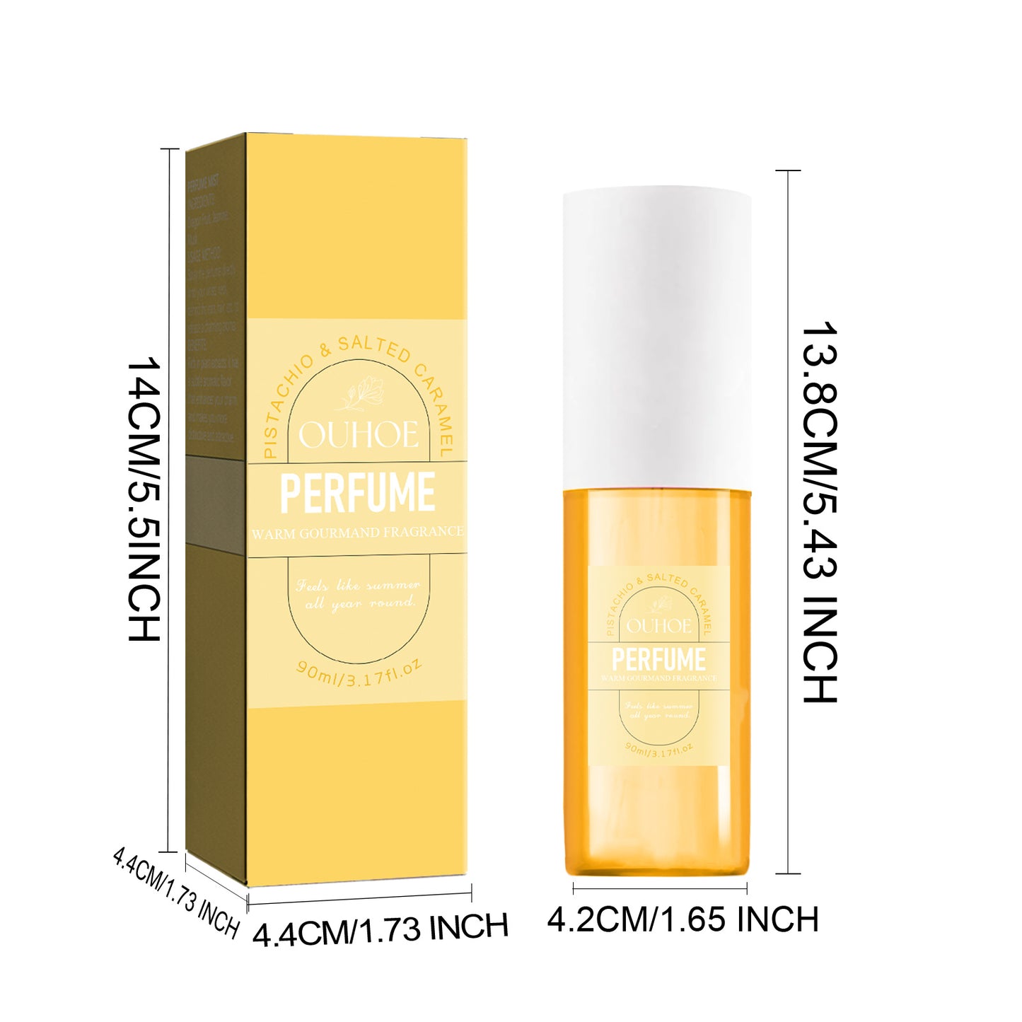Brazilian Fruity Perfume Mist for Women – 3.17oz Moisturizing Body Fragrance