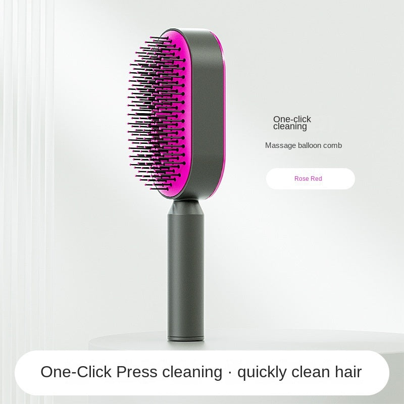 3D Hair Growth Comb – Self-Cleaning Scalp Massage Brush for Women | Stimulates Blood Circulation & Reduces Hair Loss