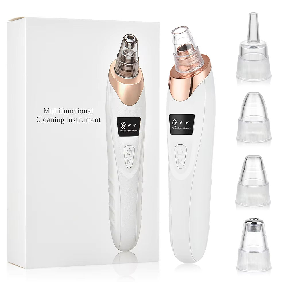 Electric Blackhead Remover – Pimple & Blemish Cleaner, Facial Skin Care Tool Kit