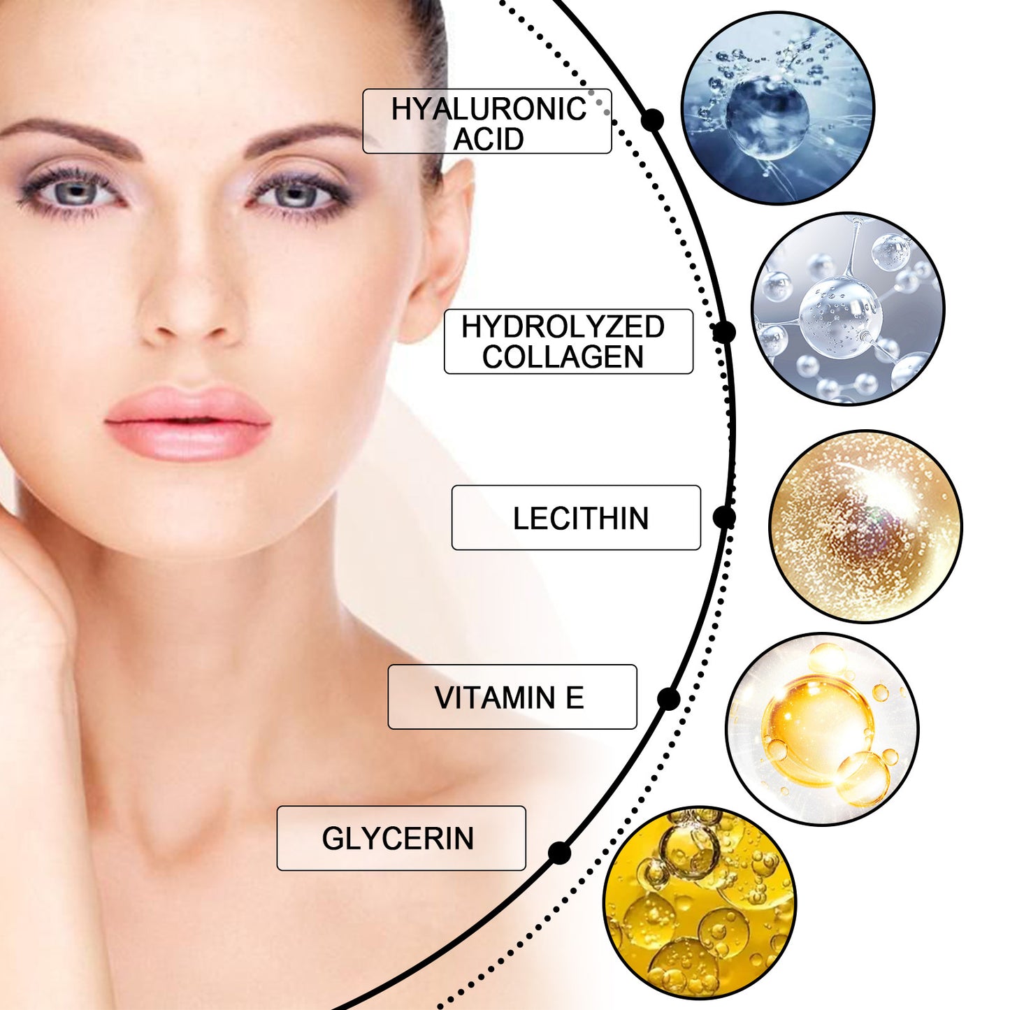 Instant Firming Eye Cream – Tightening Treatment with Hyaluronic Acid, Collagen & Vitamin E