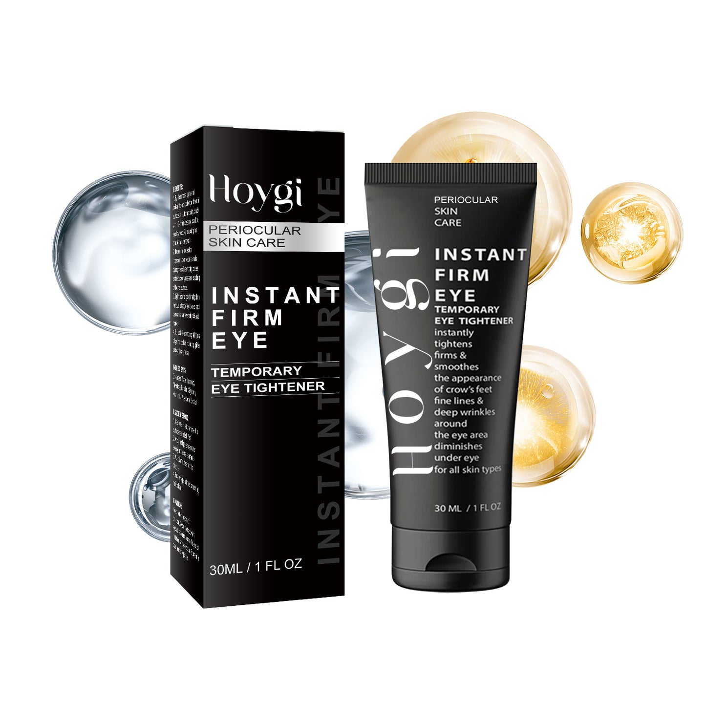 Instant Firming Eye Cream – Tightening Treatment with Hyaluronic Acid, Collagen & Vitamin E
