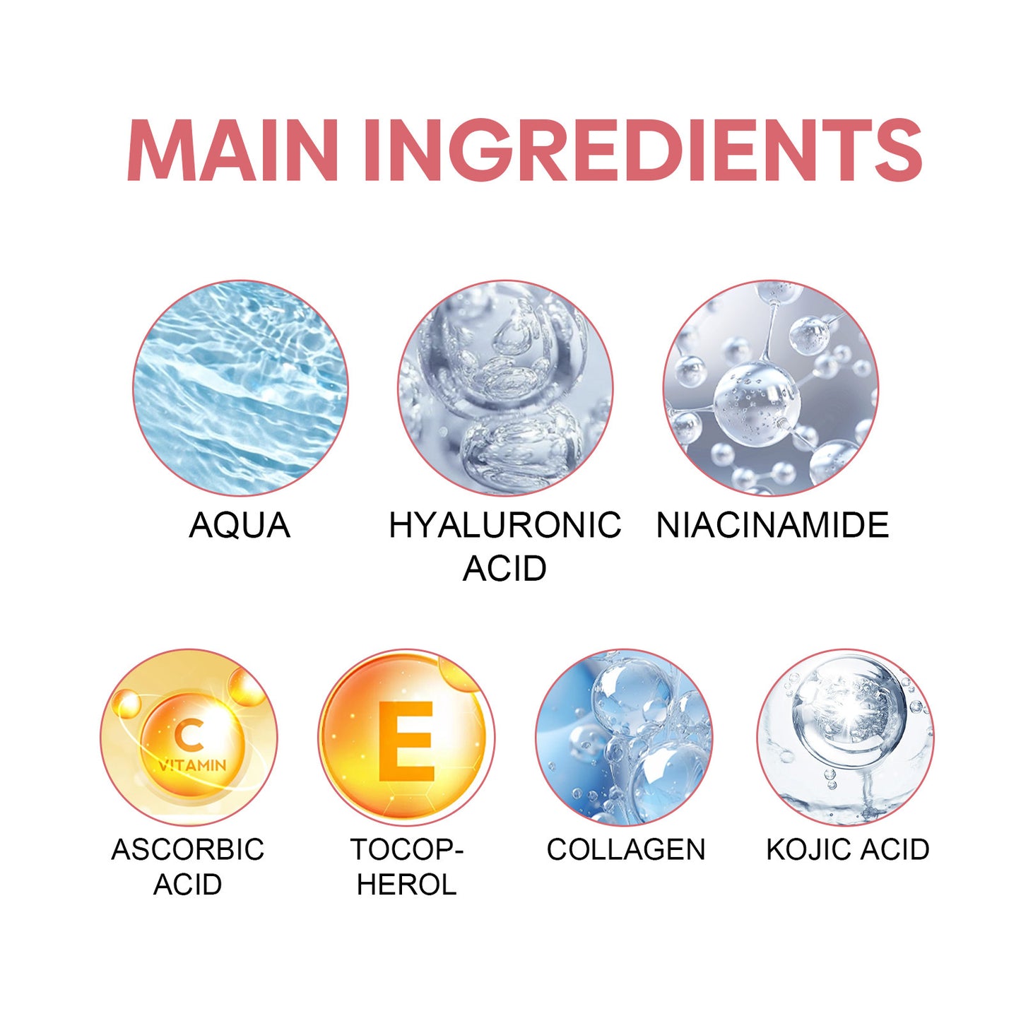 5-in-1 Vitamin C Facial Serum – Anti-Aging, Wrinkle Reduction with Hyaluronic Acid, Niacinamide & Vitamin E